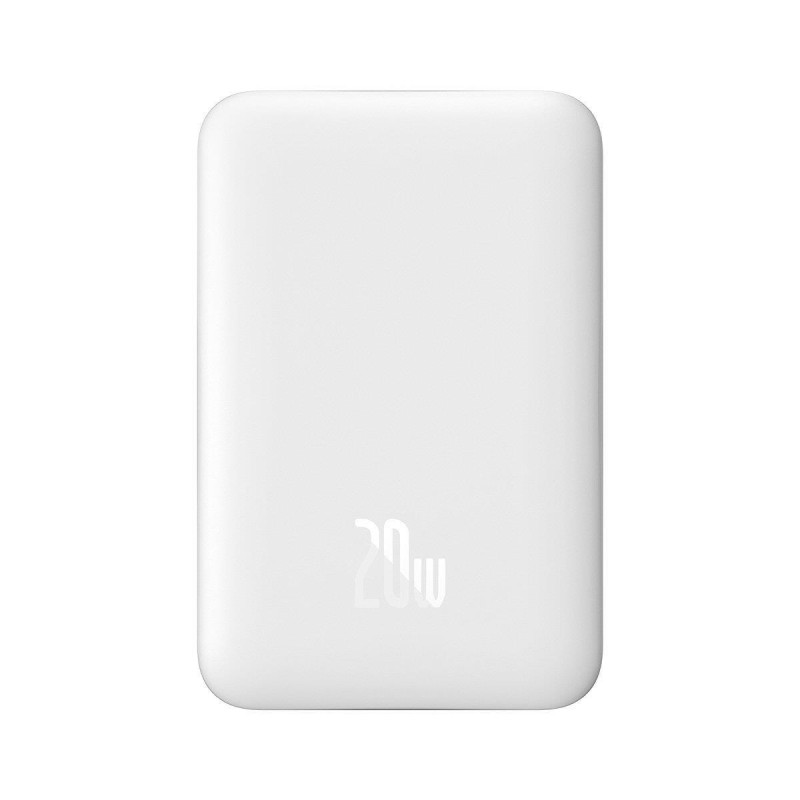 Mini maitinimo blokas 10000mAh su indukciniu įkrovimu MagSafe PD 20W balta
