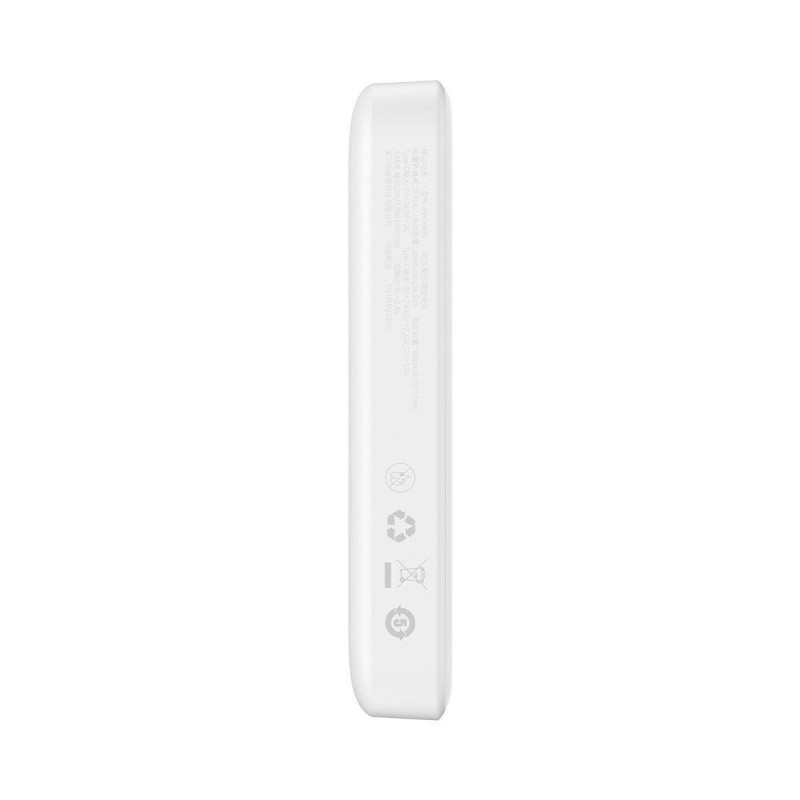 Mini maitinimo blokas 10000mAh su indukciniu įkrovimu MagSafe PD 20W balta