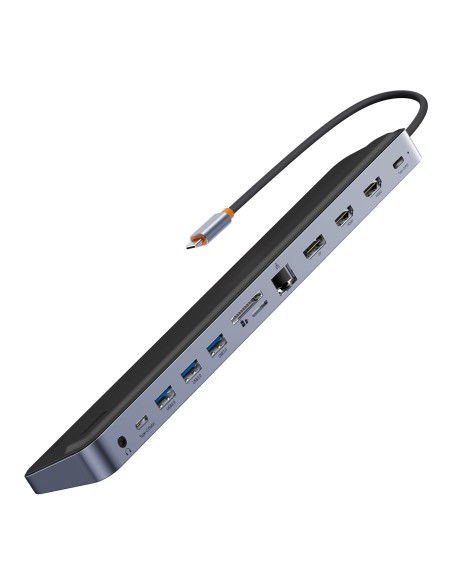 12in1 HUB nešiojamojo kompiuterio stovas USB-C USB-A DP HDMI SD TF RJ45 3,5 mm lizdas PD 100 W pilka
 
12in1 HUB nešiojamojo kompiuterio stovas USB-C USB-A DP HDMI SD TF RJ45 3,5 mm lizdas PD 100 W pilka