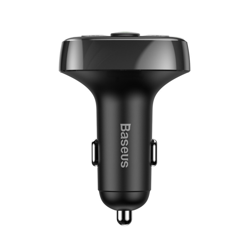 Bluetooth FM siųstuvas TF SD kortelės automobilinis įkroviklis 2x USB juodas
