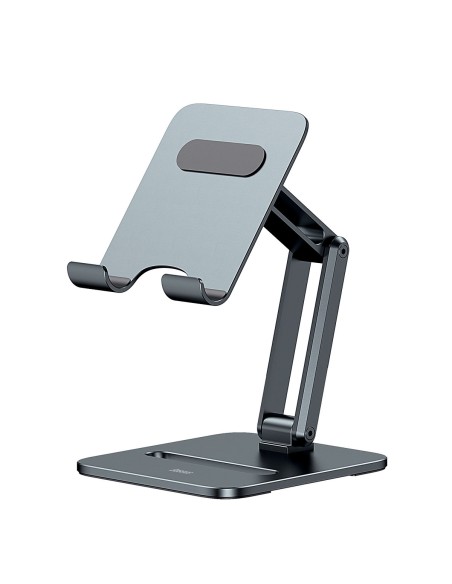 Metalinis stovas išmaniajam telefonui Desktop Biaxial Sulankstomas iki 13 colių pilkos spalvos