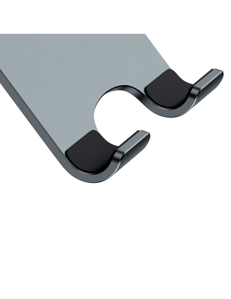 Metalinis stovas išmaniajam telefonui Desktop Biaxial Sulankstomas iki 13 colių pilkos spalvos