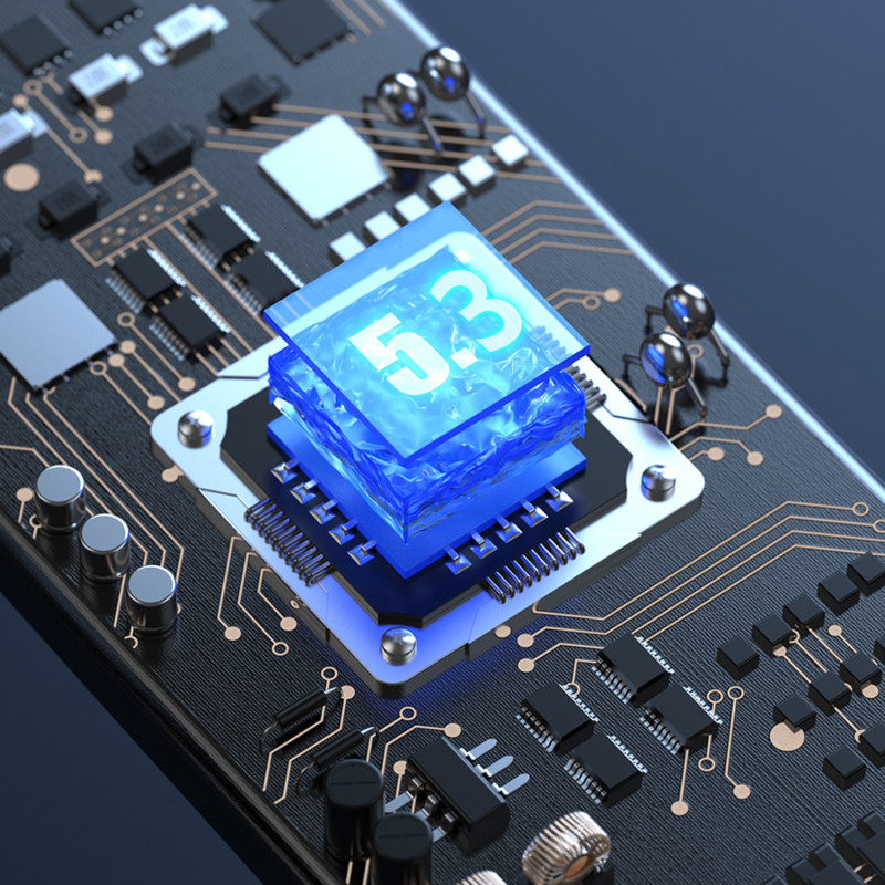 
TWS belaidės ausinės su LED ekranu, juodos spalvos
