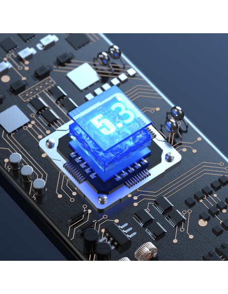 
TWS belaidės ausinės su LED ekranu, juodos spalvos
