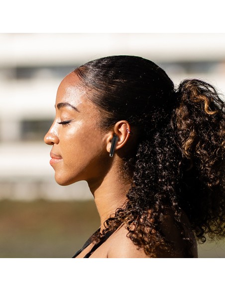 
TWS belaidės ausinės su LED ekranu, juodos spalvos
