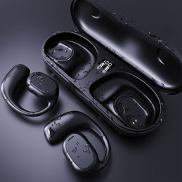 
Belaidės Bluetooth ausinės, juodos
