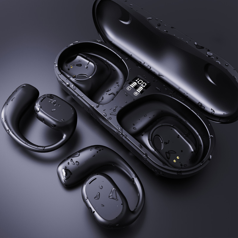 Belaidės Bluetooth ausinės, juodos