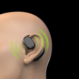 
Belaidės Bluetooth ausinės, juodos
