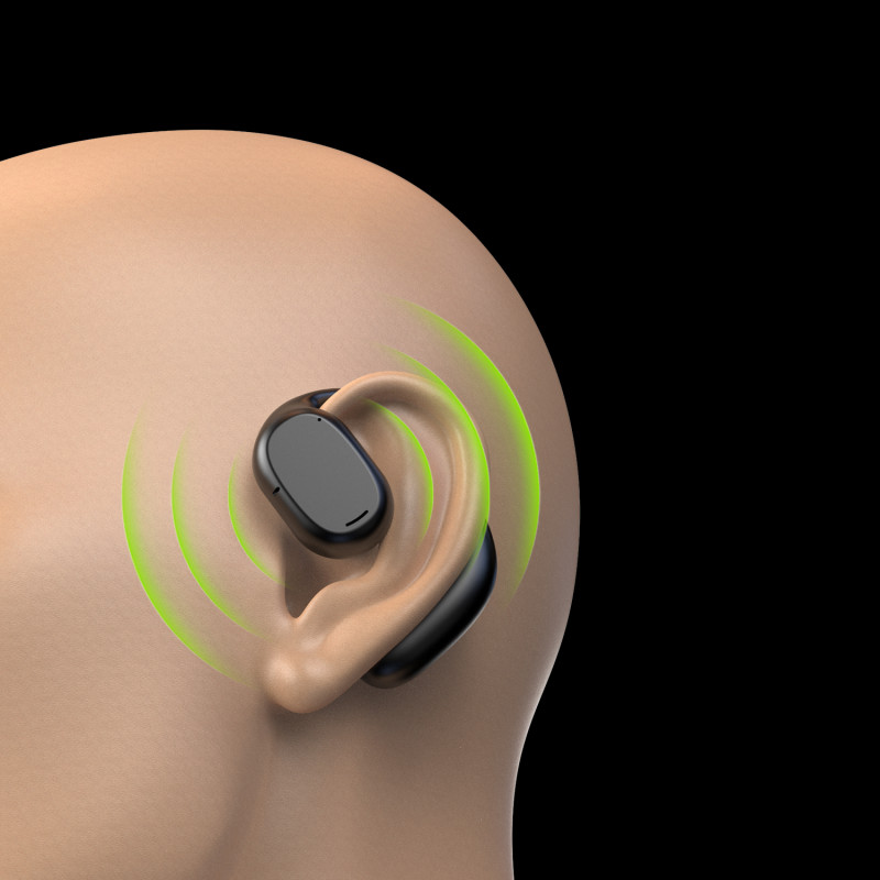 Belaidės Bluetooth ausinės, juodos