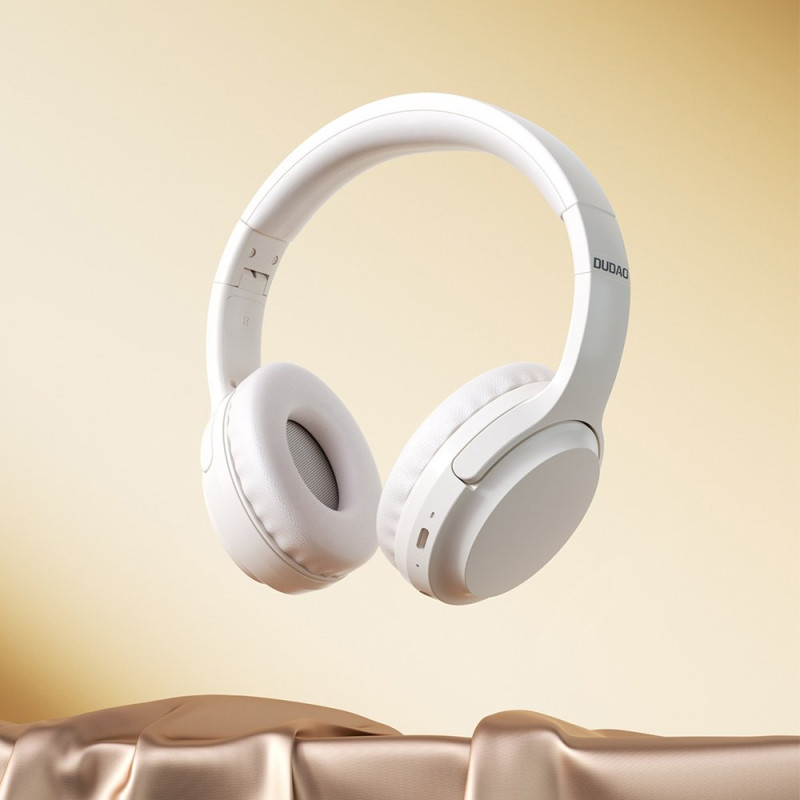 Belaidės ANC Bluetooth 5.3 ausinės, baltos