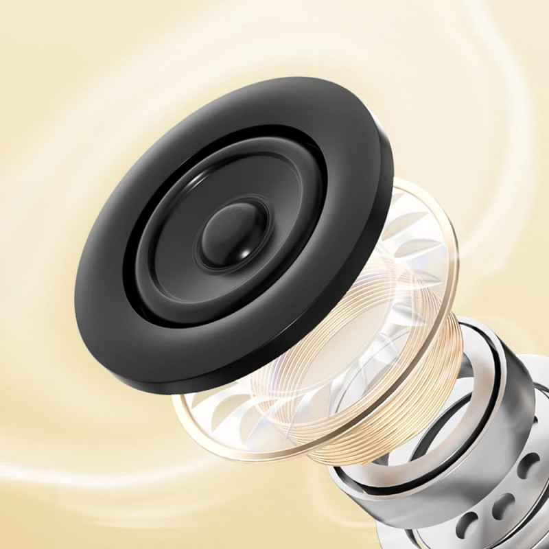 Belaidės ANC Bluetooth 5.3 ausinės, baltos