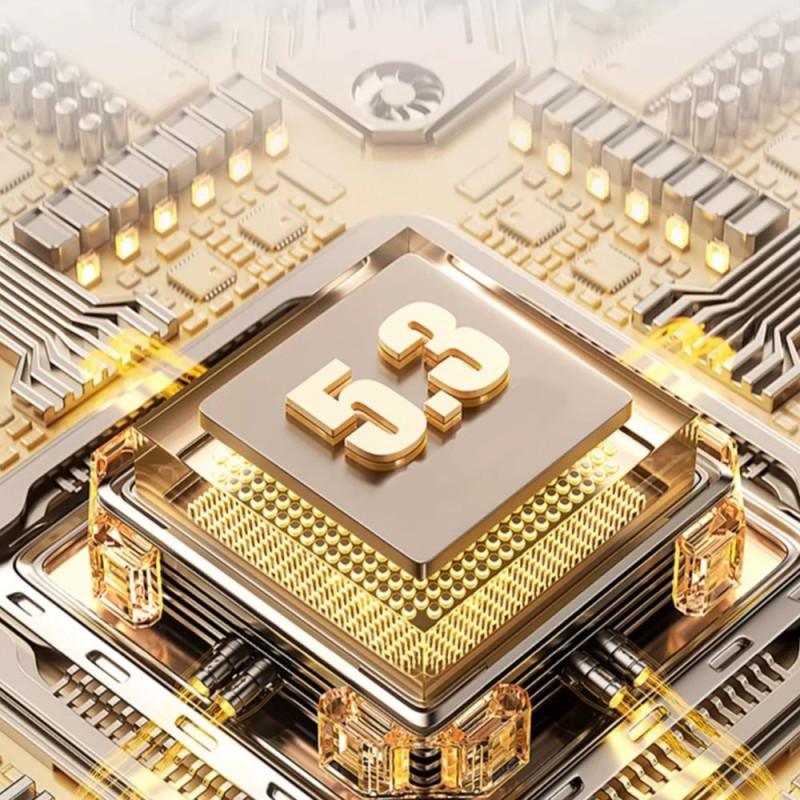 Belaidės ANC Bluetooth 5.3 ausinės, baltos