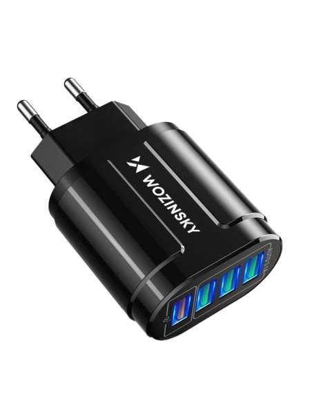 Mažas 48W 4x USB-A QC sieninis įkroviklis, juodas
 
Mažas 48W 4x USB-A QC sieninis įkroviklis, juodas