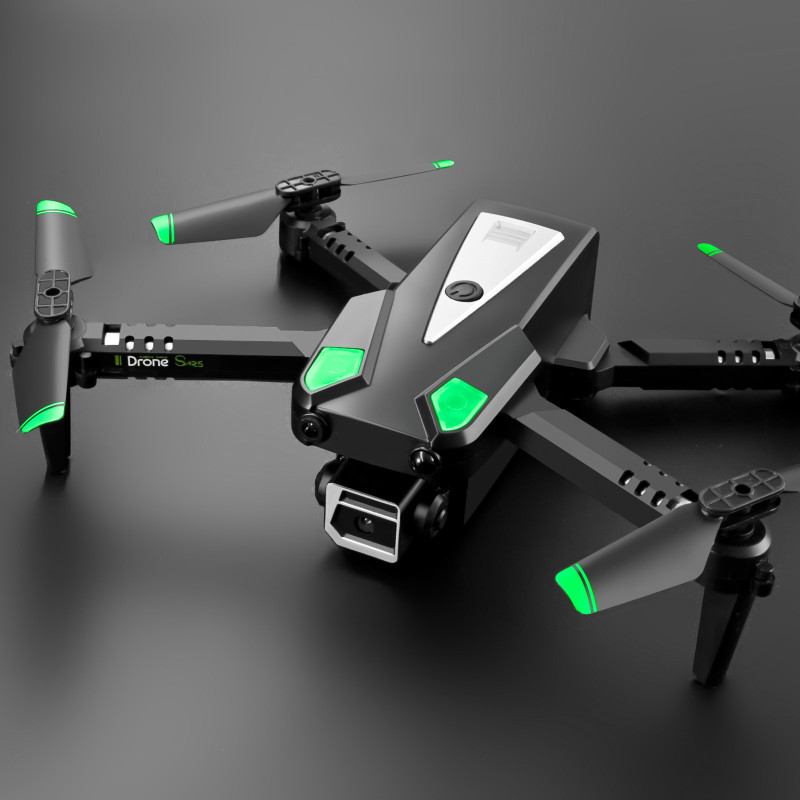 Mažas dronas Yile S125 su valdikliu ir priedų rinkiniu, juodos spalvos