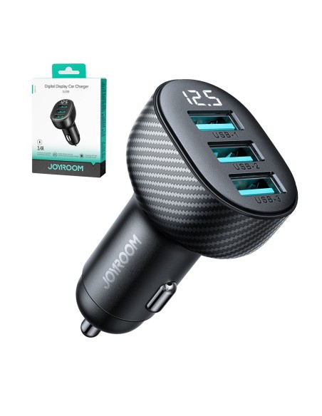 3,4A automobilinis įkroviklis su 3x USB-A ekranu, juodas
 
3,4A automobilinis įkroviklis su 3x USB-A ekranu, juodas