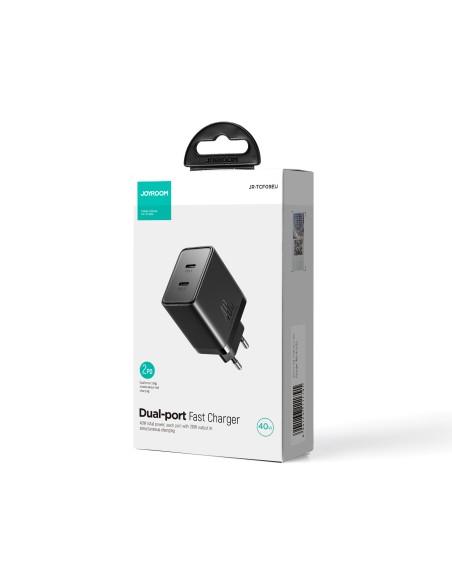 Greitas sieninis įkroviklis 40W 2x USB-C QC PD juodas
 
Greitas sieninis įkroviklis 40W 2x USB-C QC PD juodas