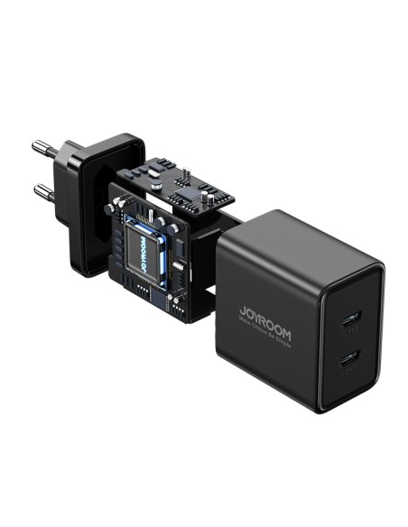 Greitas sieninis įkroviklis 40W 2x USB-C QC PD juodas
 
Greitas sieninis įkroviklis 40W 2x USB-C QC PD juodas