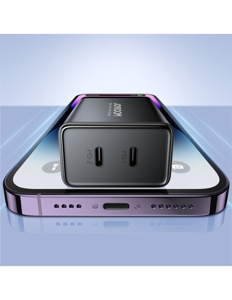 Greitas sieninis įkroviklis 40W 2x USB-C QC PD juodas
 
Greitas sieninis įkroviklis 40W 2x USB-C QC PD juodas