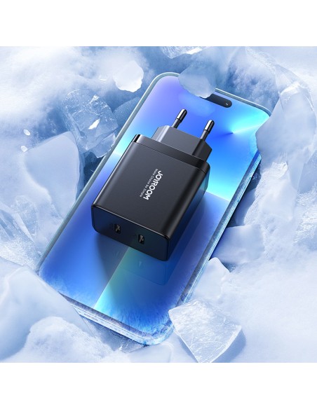 Greitas sieninis įkroviklis 40W 2x USB-C QC PD juodas
 
Greitas sieninis įkroviklis 40W 2x USB-C QC PD juodas