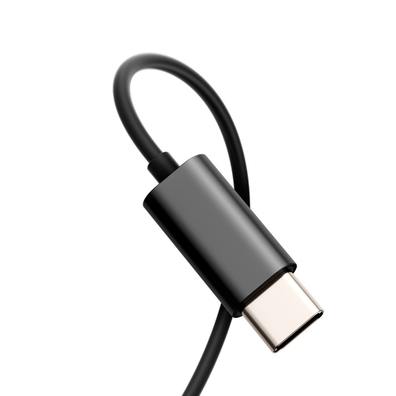Ausinės, USB-C ausinės, 1,2 m laidas, juodas