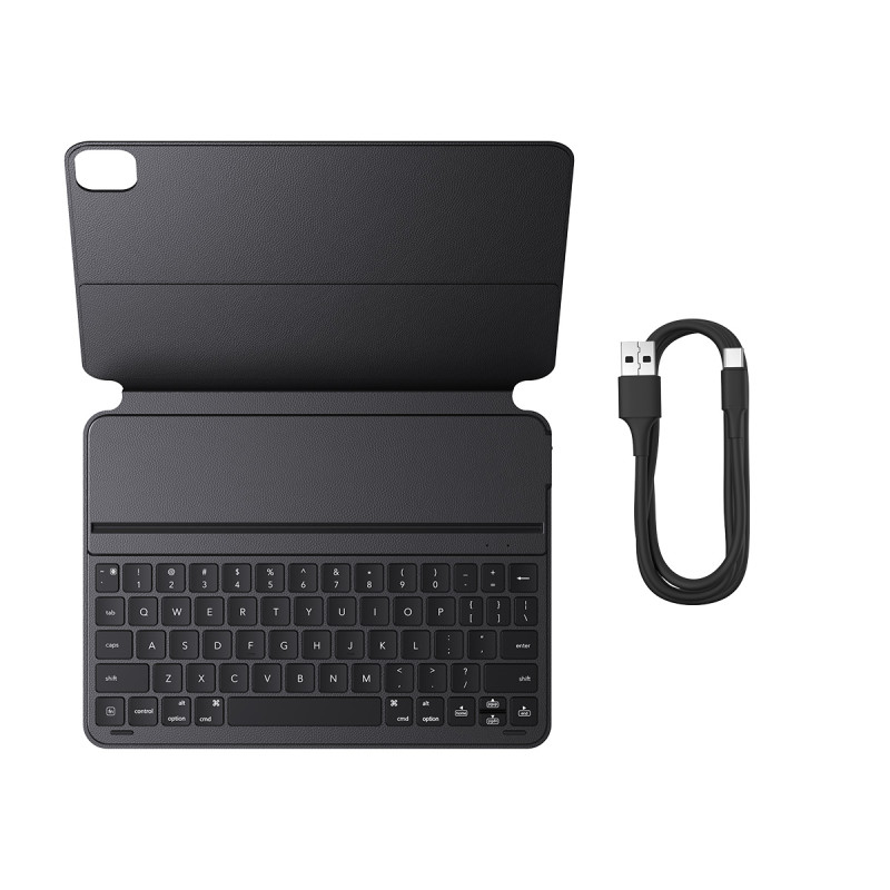 Dėklas su klaviatūra, skirtas iPad Pro 12.9& 39 & 39 2019-2022 + USB-C laidas Brilliance Series juodas