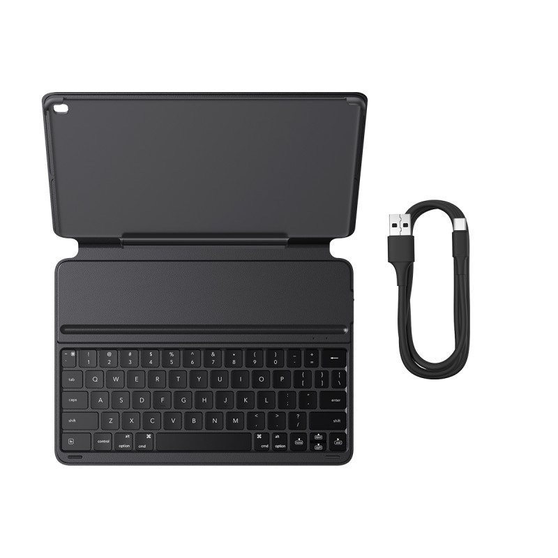 Dėklas su klaviatūra, skirtas iPad 10.2& 39 & 39 2019-2021 + USB-C laidas Brilliance Series juodas