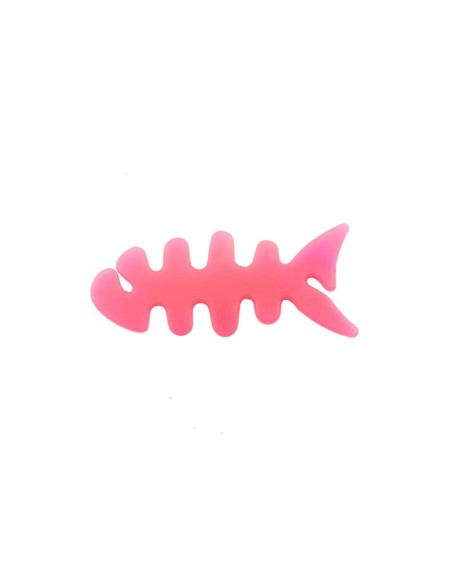 
Rožinės žuvelės formos ausinių kabelio laikiklis
