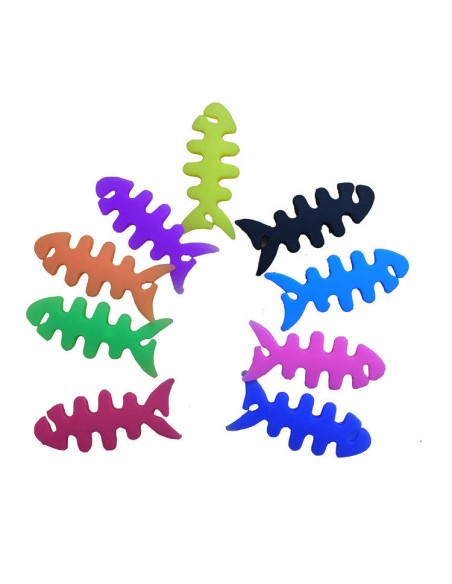 
Rožinės žuvelės formos ausinių kabelio laikiklis
