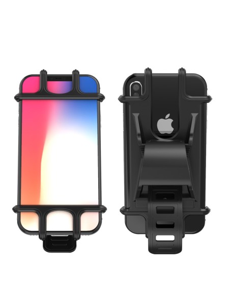 
Silikoninis dviračio telefono laikiklis, juodas
