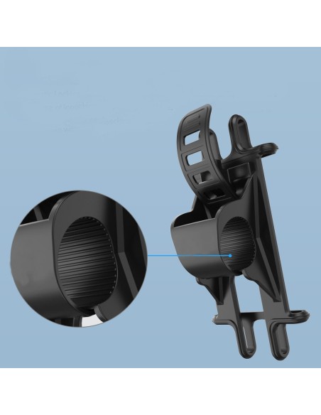 
Silikoninis dviračio telefono laikiklis, juodas
