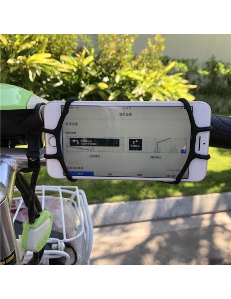 
Silikoninis dviračio telefono laikiklis, juodas
