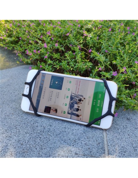 
Silikoninis dviračio telefono laikiklis, juodas
