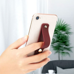 
Lipnus pirštinis telefono laikiklis su mėlynu užtrauktuku
