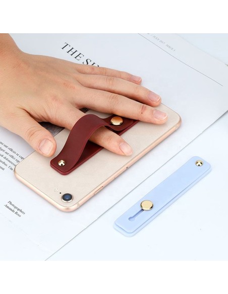 
Lipnus pirštinis telefono laikiklis su oranžiniu užtrauktuku
