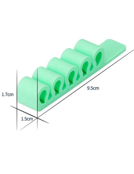 
Silikoninis biuro organizatorius rašiklio kabeliams, oranžinis
