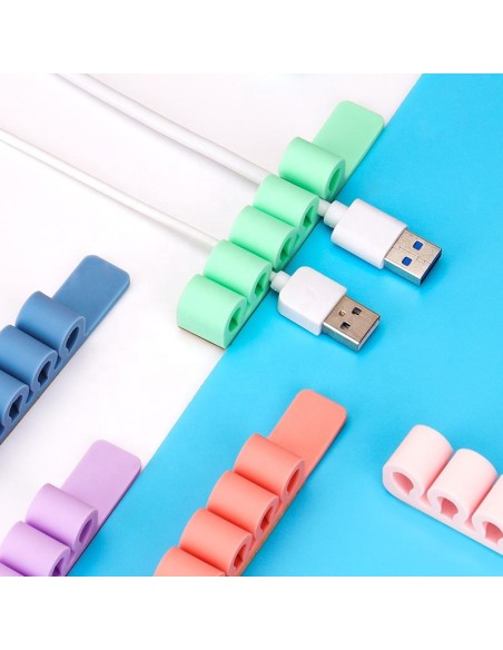 
Silikoninis biuro organizatorius rašiklio kabeliams, oranžinis
