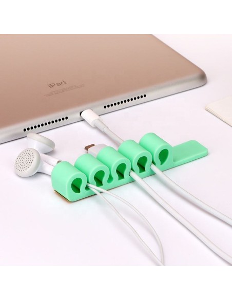 
Silikoninis biuro organizatorius rašiklio kabeliams, oranžinis
