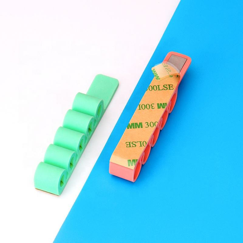 
Silikoninis biuro organizatorius rašiklio kabeliams, oranžinis
