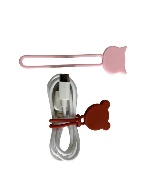 
Silikoninė kabelio ritė, ruda
