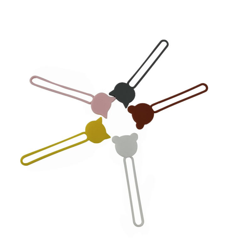 
Silikoninė kabelio ritė, ruda
