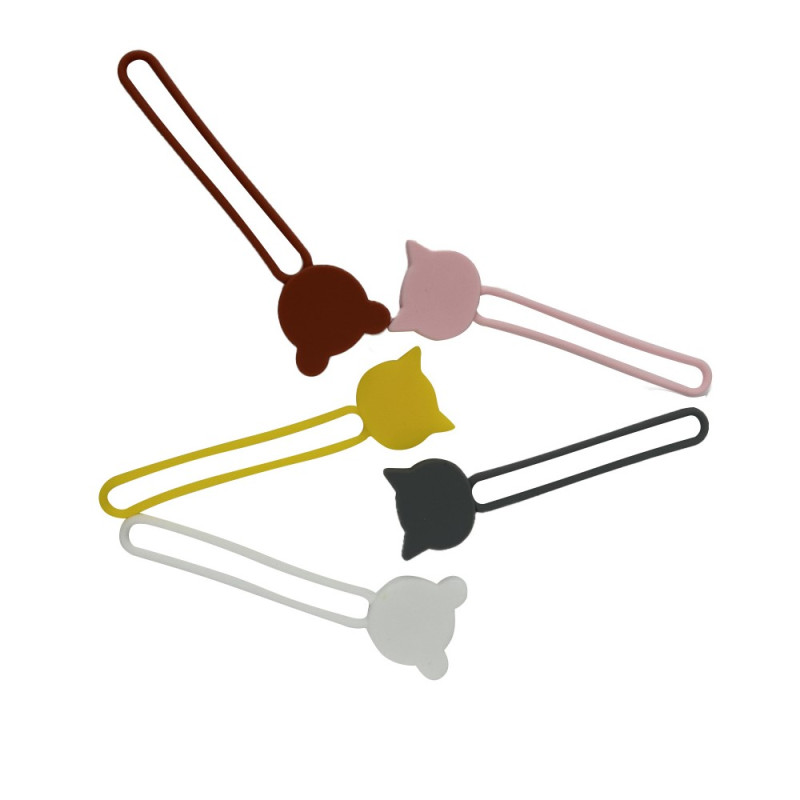 
Silikoninė kabelio ritė, rožinė
