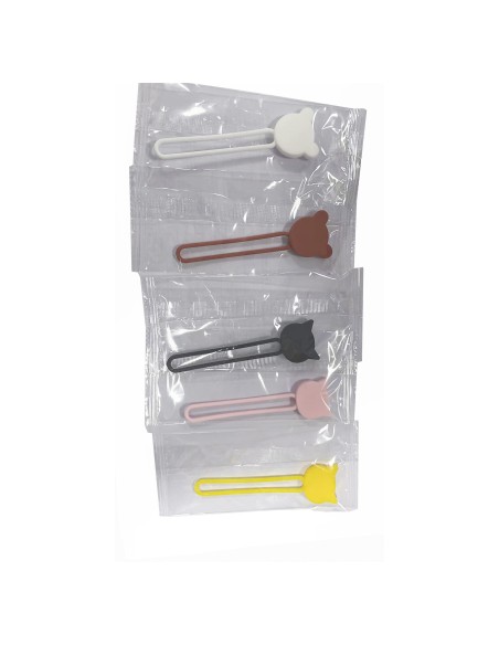 
Silikoninė kabelio ritė, rožinė
