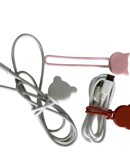 
Silikono kabelio tvarkyklė, balta
