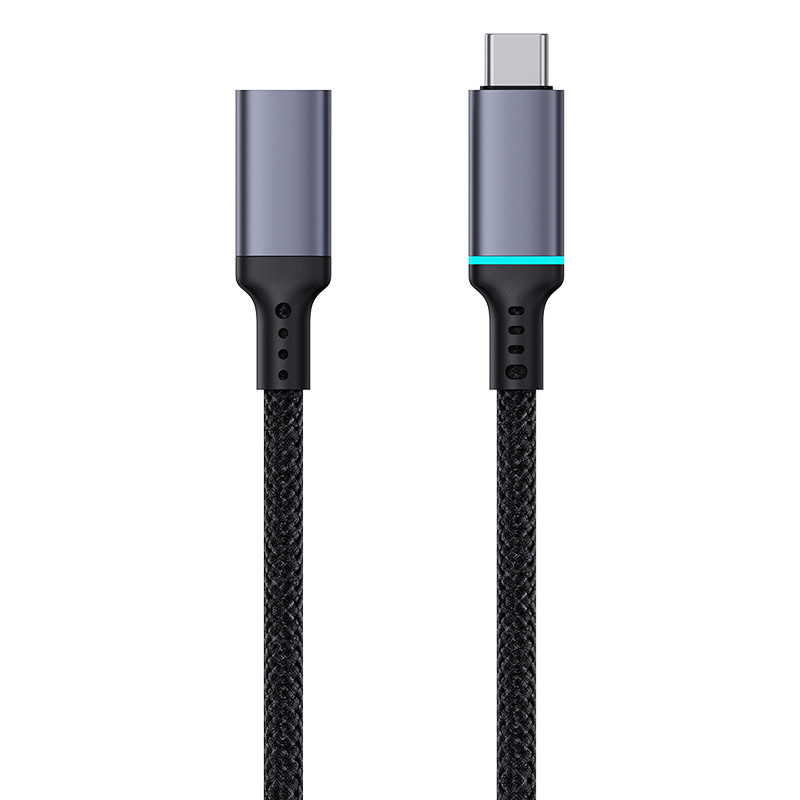 USB-C 10Gbps kabelio ilgintuvas 0,5 m juodas