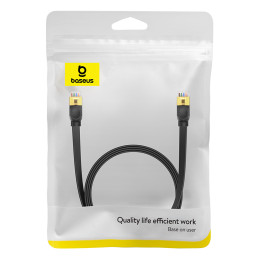 
Greitas plonas RJ45 cat tinklo kabelis. 7 10Gbps 2m juoda
