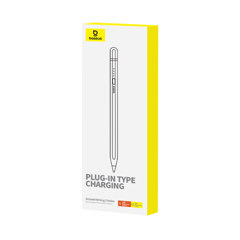 
Rašiklis iPad skirtas su aktyviu keičiamu antgaliu Smooth Writing 2 + USB-A kabelis baltas
