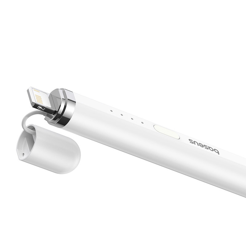 Rašiklis iPad skirtas su aktyviu keičiamu antgaliu Smooth Writing 2 + USB-A kabelis baltas