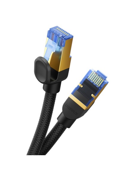 
Greitas LAN RJ45 cat.7 tinklo kabelis 10Gbps pintas 15m juodas
