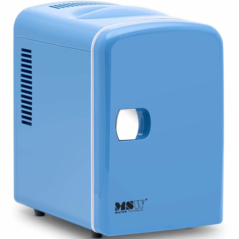 Mini kambarinis automobilinis šaldytuvas su šildymo funkcija 12 / 240 V 4 l - mėlynas