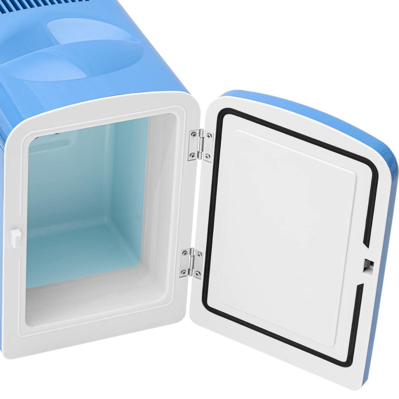 Mini kambarinis automobilinis šaldytuvas su šildymo funkcija 12 / 240 V 4 l - mėlynas